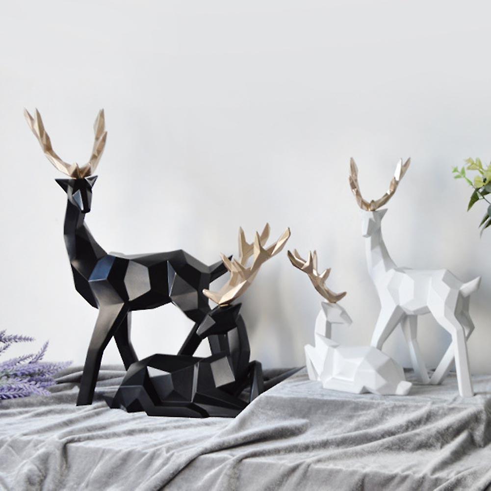 Lucky Deer Couple Figurine Desktop Décor