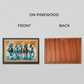 Acrylic Color Five Majestic Horses Wood Print Wall Art 23x17.5 Inches