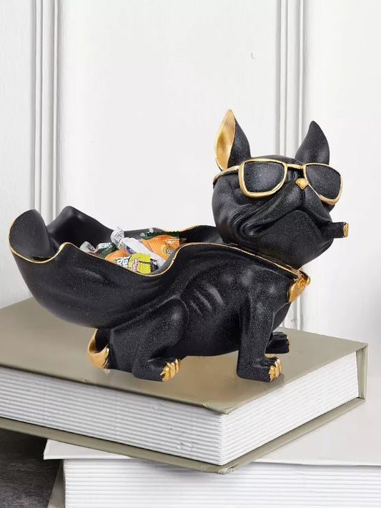 Bull Dog with Cape Serving Tray