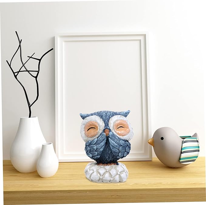 Whimsical Owl Trio Delight Shelf Decor Accents