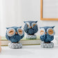 Whimsical Owl Trio Delight Shelf Decor Accents