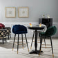 Luxurious Contemporary Velvet Barstool Blue