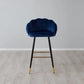 Luxurious Contemporary Velvet Barstool Blue