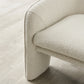 Mid-Century Modern Premium Velvet Armchair Cream