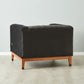 Charcoal Velvet Occasional Chair