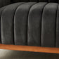 Charcoal Velvet Occasional Chair