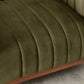 Olive Green Velvet Occasional Chair