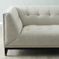 3 Seater Modern Fabric Sofa Grey