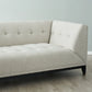 3 Seater Modern Fabric Sofa Grey