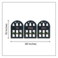 Our Happy Place Quote Window Wall Art Set of 3
