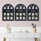 Love Gather Pray Quote Window Wall Art Set of 3
