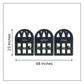 Love Gather Pray Quote Window Wall Art Set of 3