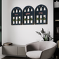 Love Gather Pray Quote Window Wall Art Set of 3