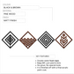 2 in 1 Four Elements Wooden Wall Art Set of 4