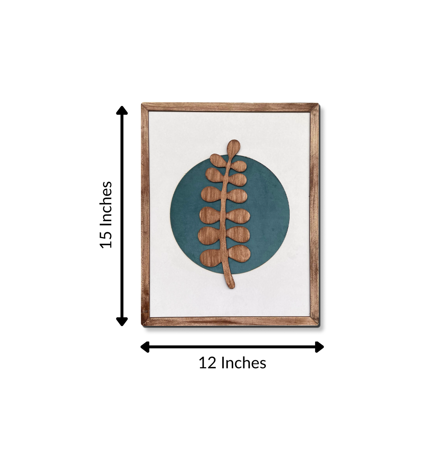 Set of 3 Botanical Modern Wooden Wall Arts 16 Inches x 40 Inches