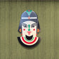 Chalk my Theme  3D Colorful Tribal Queen Abstract Face Wooden Wall Art
