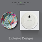 Tropical Leaves decorative home decor wall plate 