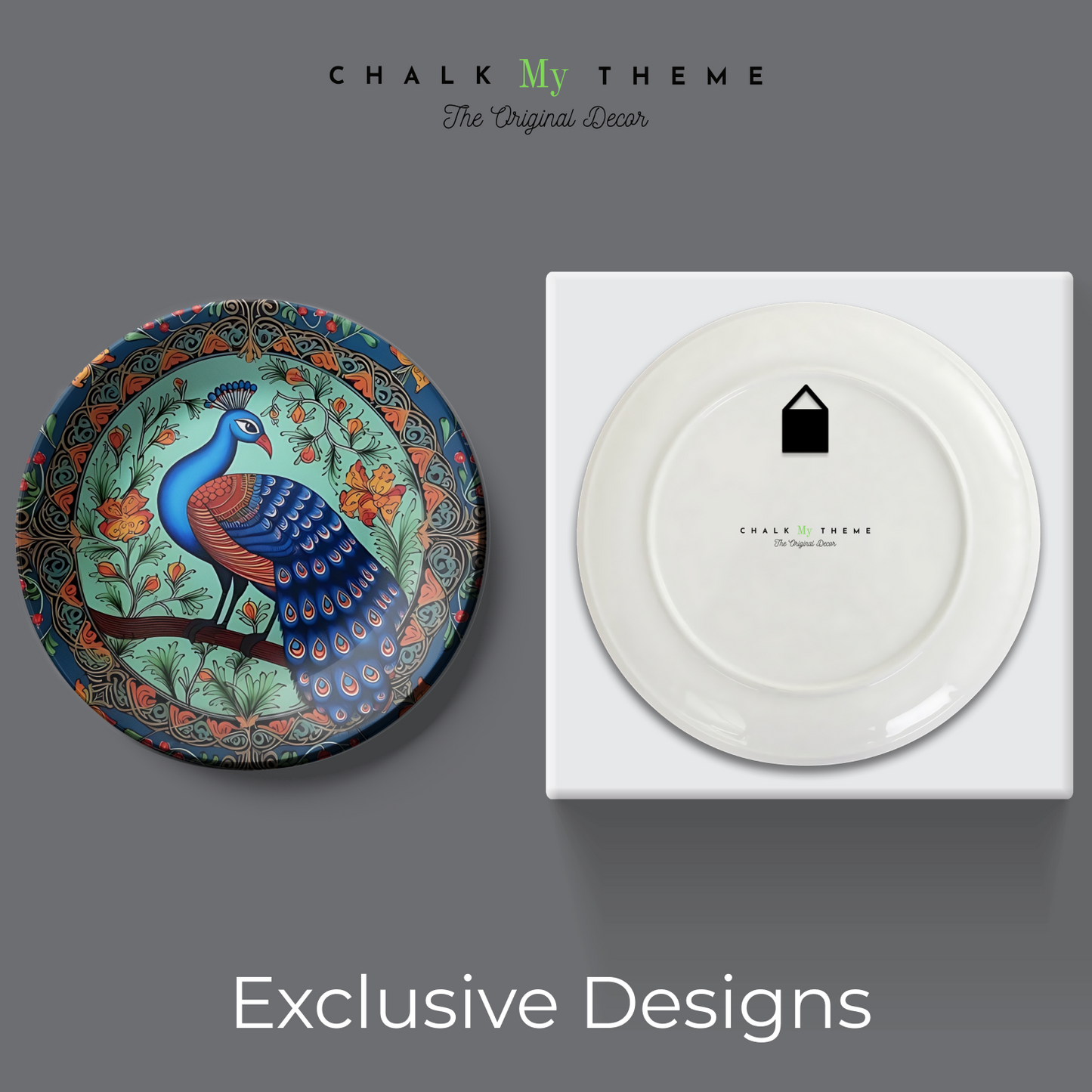 Peacock Wall Plate Vastu Home Décor