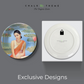 Thinking Women and Lotus Ceramic Wall Plate Home Décor