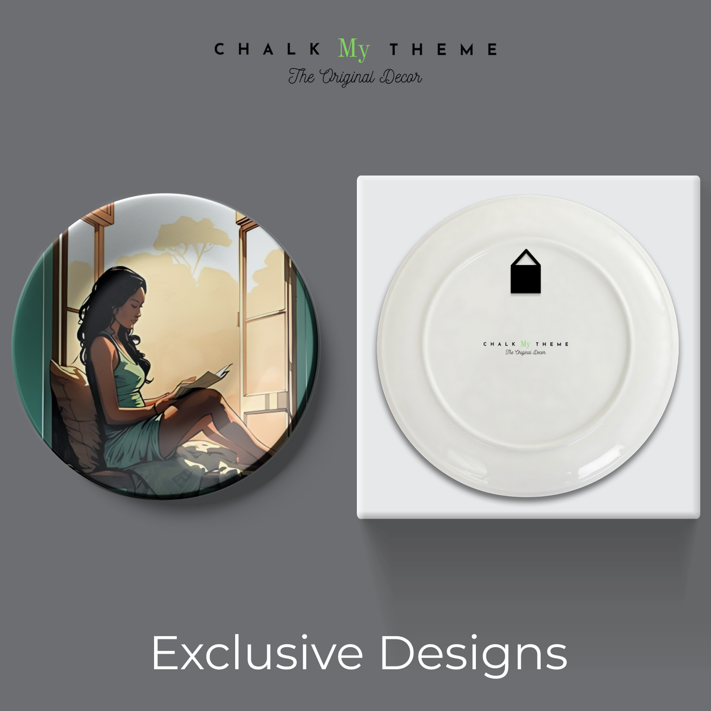 decorative wall plates set of 4 assorted theme for home decor