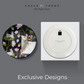 Decorative ceramic cow décor wall plates