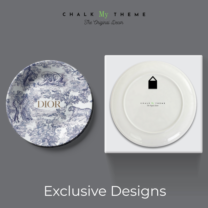 Dior Ceramic Wall Plate Home Décor