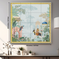 King Trotting Horse Royal Wood Print Wooden Wall Tiles Set