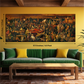 The Internet Sensation Dinner Party With 104 Famous Personalities Wood Print Wooden Wall Tiles Set