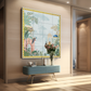 King Trotting Horse Royal Wood Print Wooden Wall Tiles Set