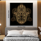 Hamsa Evil Eye Protector Wood Print Wooden Wall Tiles Set