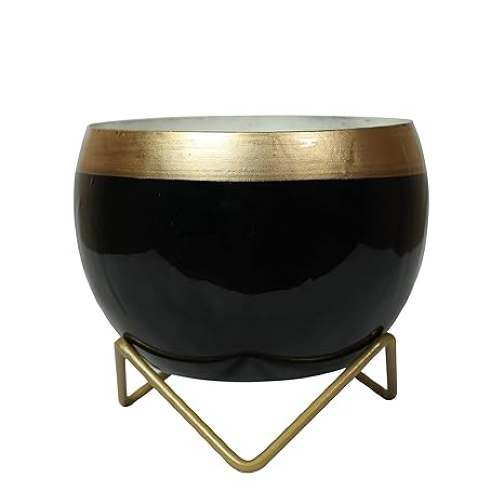 Decorative Black Pot With Stand