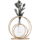 Double Rings Stand With Test Tube Flower Vase