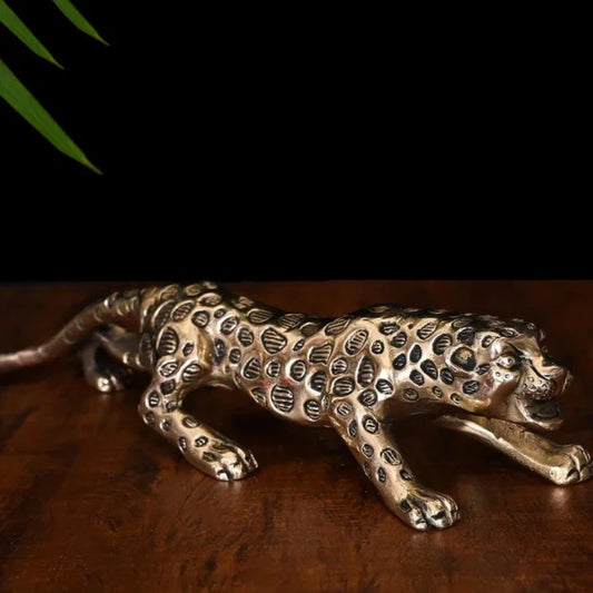 10" Angry Leopard Figurines