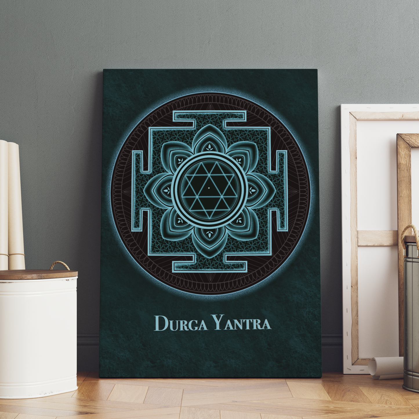 Durga Yantra Wood Print Wall Art