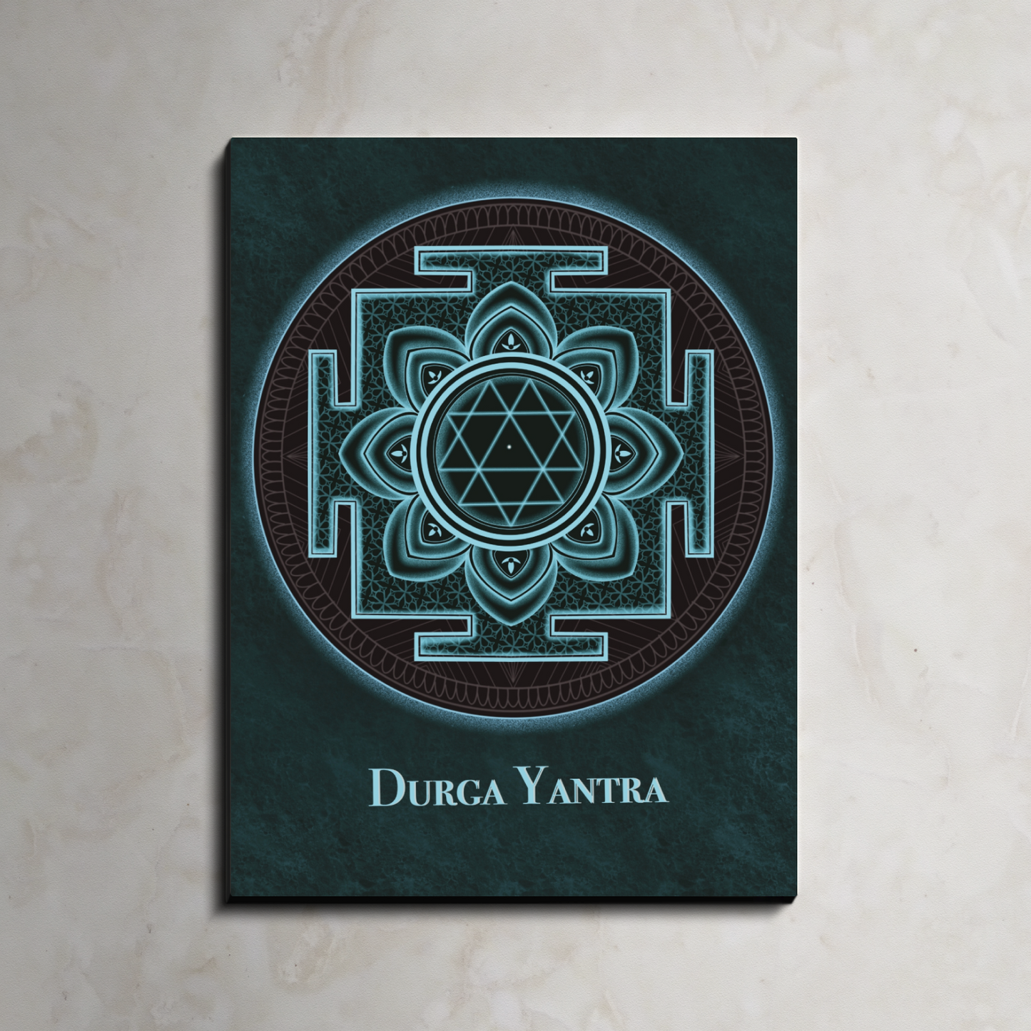 Durga Yantra Wood Print Wall Art