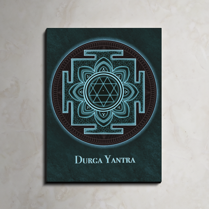 Durga Yantra Wood Print Wall Art