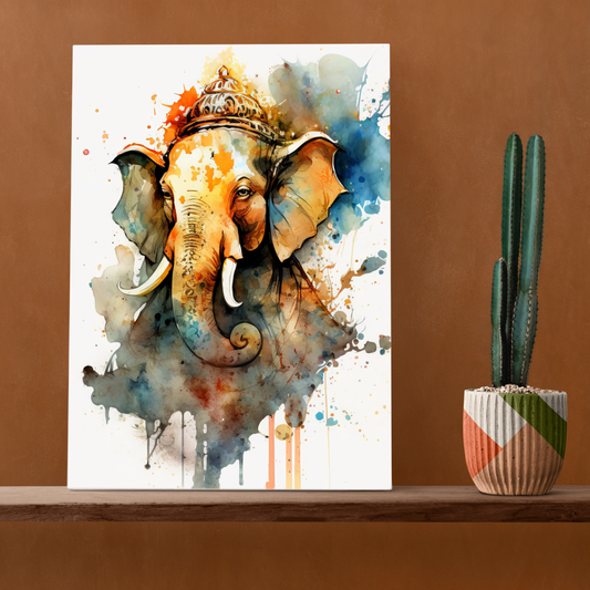 Ganesh Idol Wood Print Wall Art