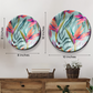Vibrant Colors ceramic wall plate art