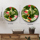 Set of 6 Vivian and Flowers Ceramic Wall Plates to Elevate Your Home Ambiance