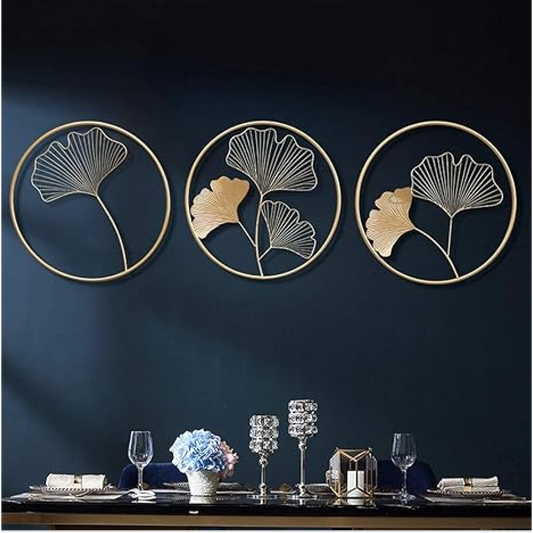 Set of 3 Circles Metal Wall Art