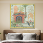 Traditional Garden With Dom Wood Print Wooden Wall Tiles Set