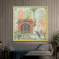 Traditional Garden With Dom Wood Print Wooden Wall Tiles Set