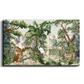 Tropical Jungle Safari Traditional Wood Print Wooden Wall Tiles Set