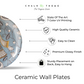 white lotus srinath ji decorative plates to hang on wall