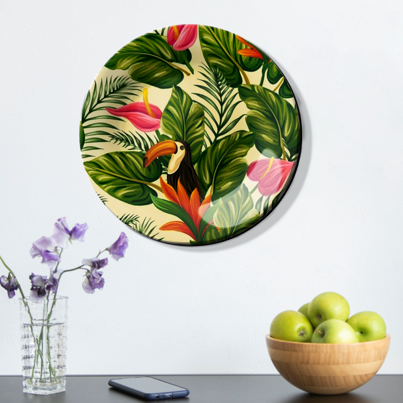 Tropical Paradise Inspired Wall Plate Home Décor