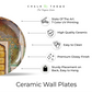 ceramic wall plates rose gate door in pink city wall plate art