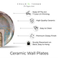 Indian Architecture ceramic plates wall decor