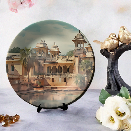 Maharaja's palace forge of empires wall plate painting