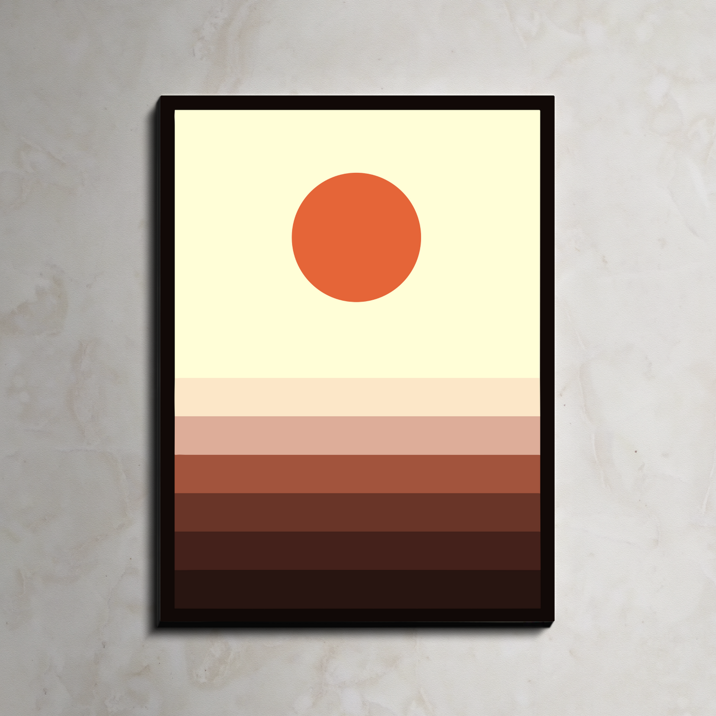 Beige Ombre Wood Print Wall Art