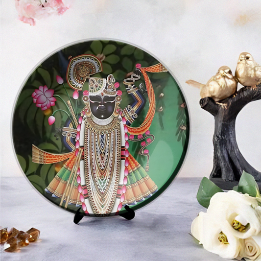  Shrinathji wall décor plate design on wall